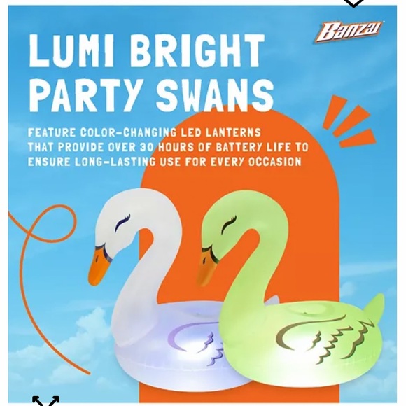 Banzai Party Lumi Bright Party
Swans - 2 Count - Picture 5 of 9